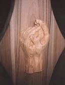 Mani in preghiera - Scultura in legno di ciliegio