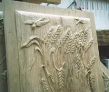 Estate - Bassorilievo su legno di castagno